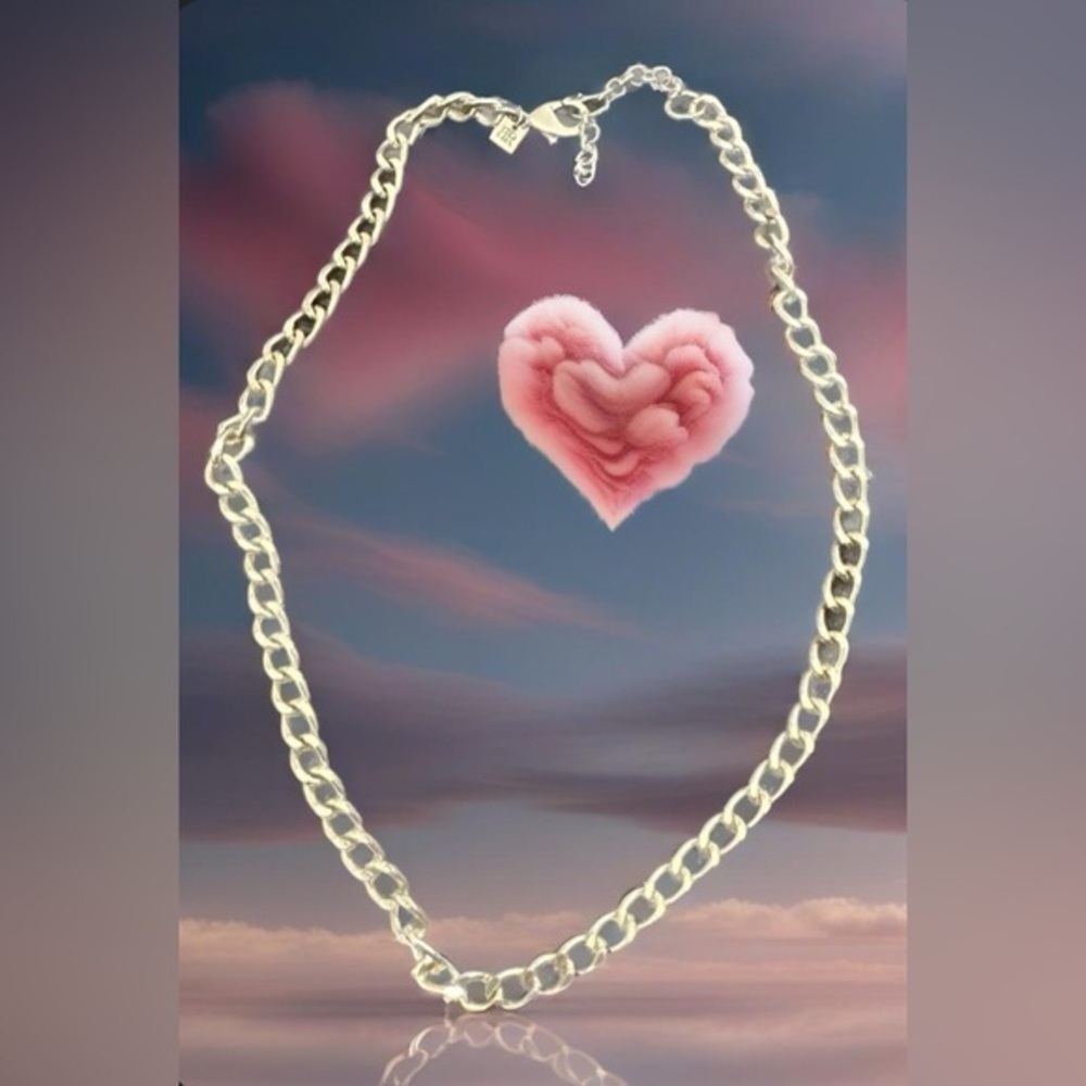 Bill Blass Gold Link Necklace NWT - Picture 2 of 6